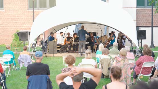 Daniel Bernard Roumain & NJSO Arts in the Garden - photo by Dan Graziano