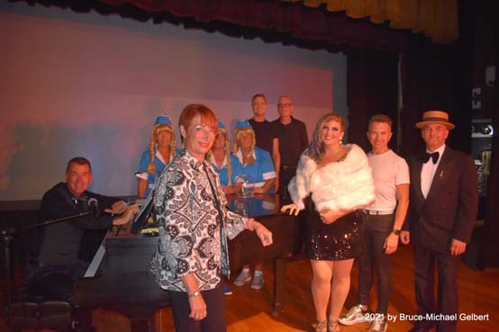 (left to right) Dan Daly, Doreen Rallo, Jill Conklin, Jo Ann Orfanos, Bobbie Green, Chris Caswell, Matt Baney, Summer Diamond, Luis Villabon & Ken Woodhouse - photo by Bruce-Michael Gelbert