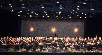 the Lesbian & Gay Big Apple Corps Symphonic Band with Music Director Henco Espag - photo by Bruce-Michael Gelbert